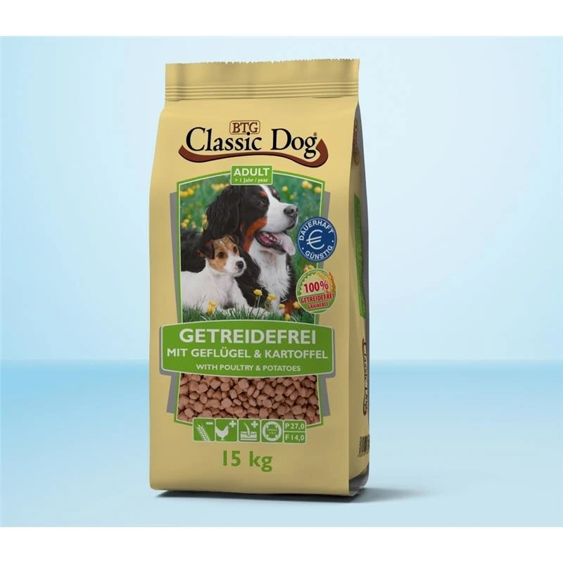 Classic Dog Geflügel & Kartoffel Getreidefreies Hundefutter 1 Classic Dog Geflügel & Kartoffel Getreidefreies Hundefutter