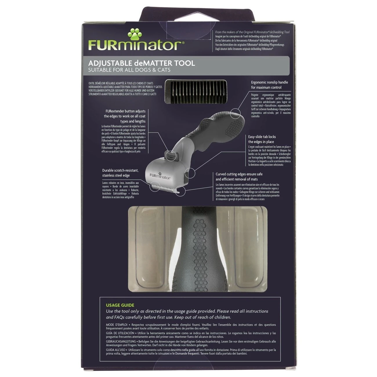 FURminator® Verstellbarer Entfilzer Für Katzen Und Hunde 3 FURminator® Verstellbarer Entfilzer Für Katzen Und Hunde – Bild 3