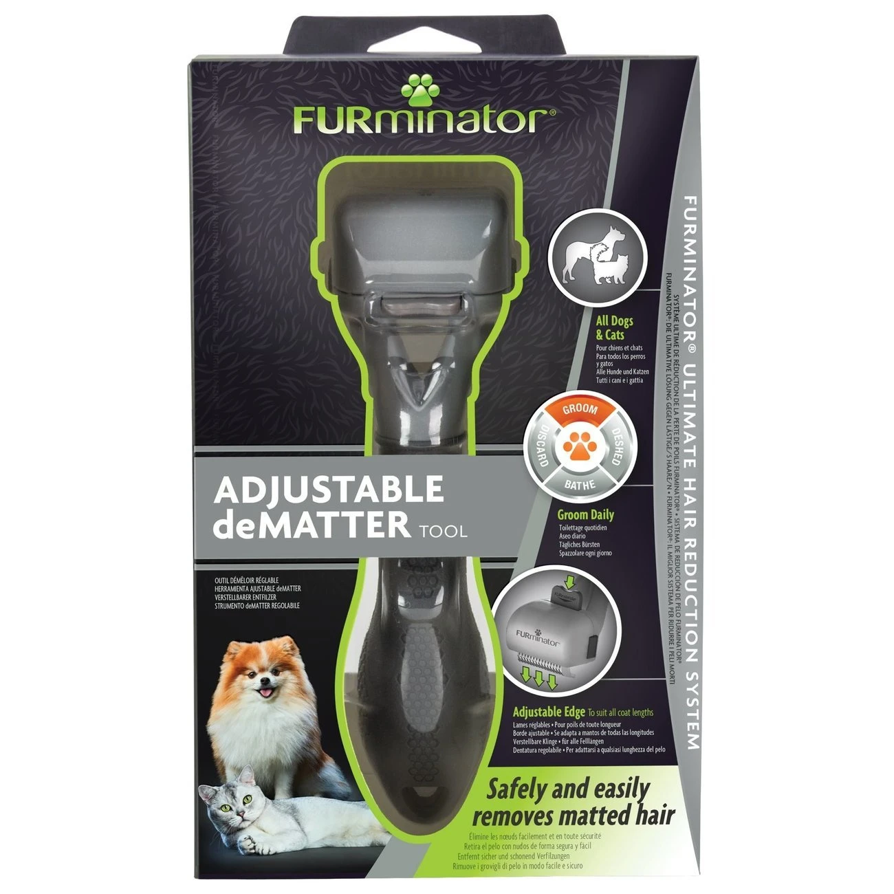 FURminator® Verstellbarer Entfilzer Für Katzen Und Hunde 4 FURminator® Verstellbarer Entfilzer Für Katzen Und Hunde – Bild 4