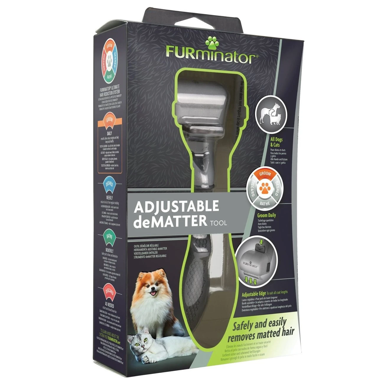 FURminator® Verstellbarer Entfilzer Für Katzen Und Hunde 5 FURminator® Verstellbarer Entfilzer Für Katzen Und Hunde – Bild 5