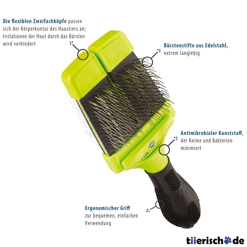 FURminator Zupfbürste Mit Harten Borsten 2 FURminator Zupfbürste Mit Harten Borsten – Bild 2