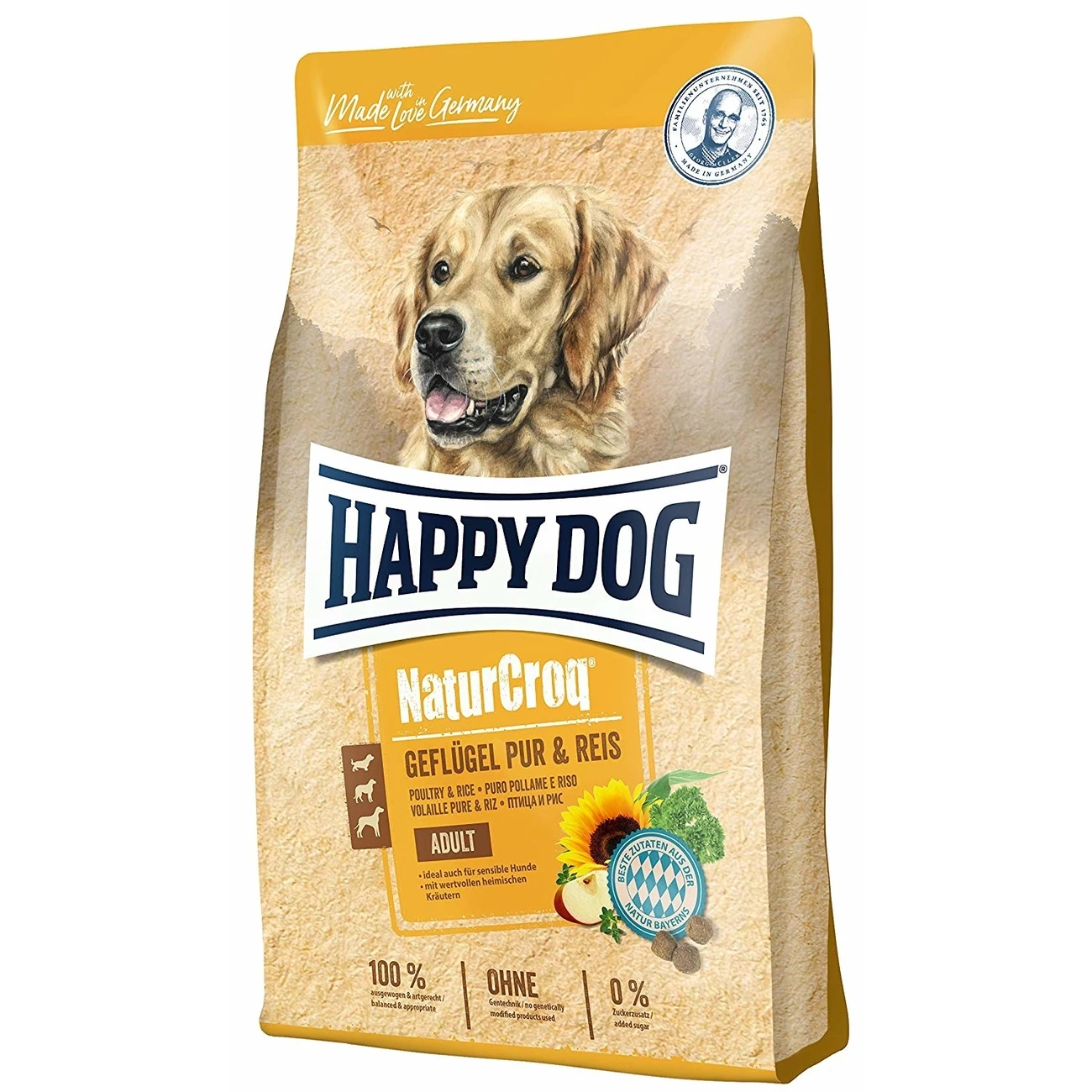 Happy Dog NaturCroq Geflügel Pur & Reis 1 Happy Dog NaturCroq Geflügel Pur & Reis