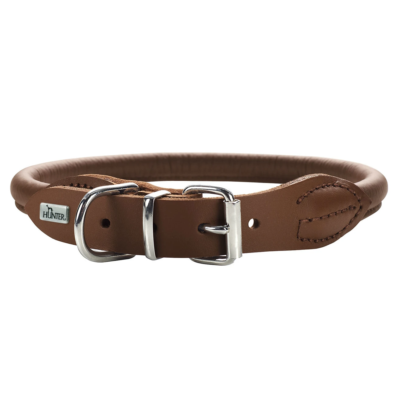 Hunter Hundehalsband Round & Soft Leder 1 Hunter Hundehalsband Round & Soft Leder