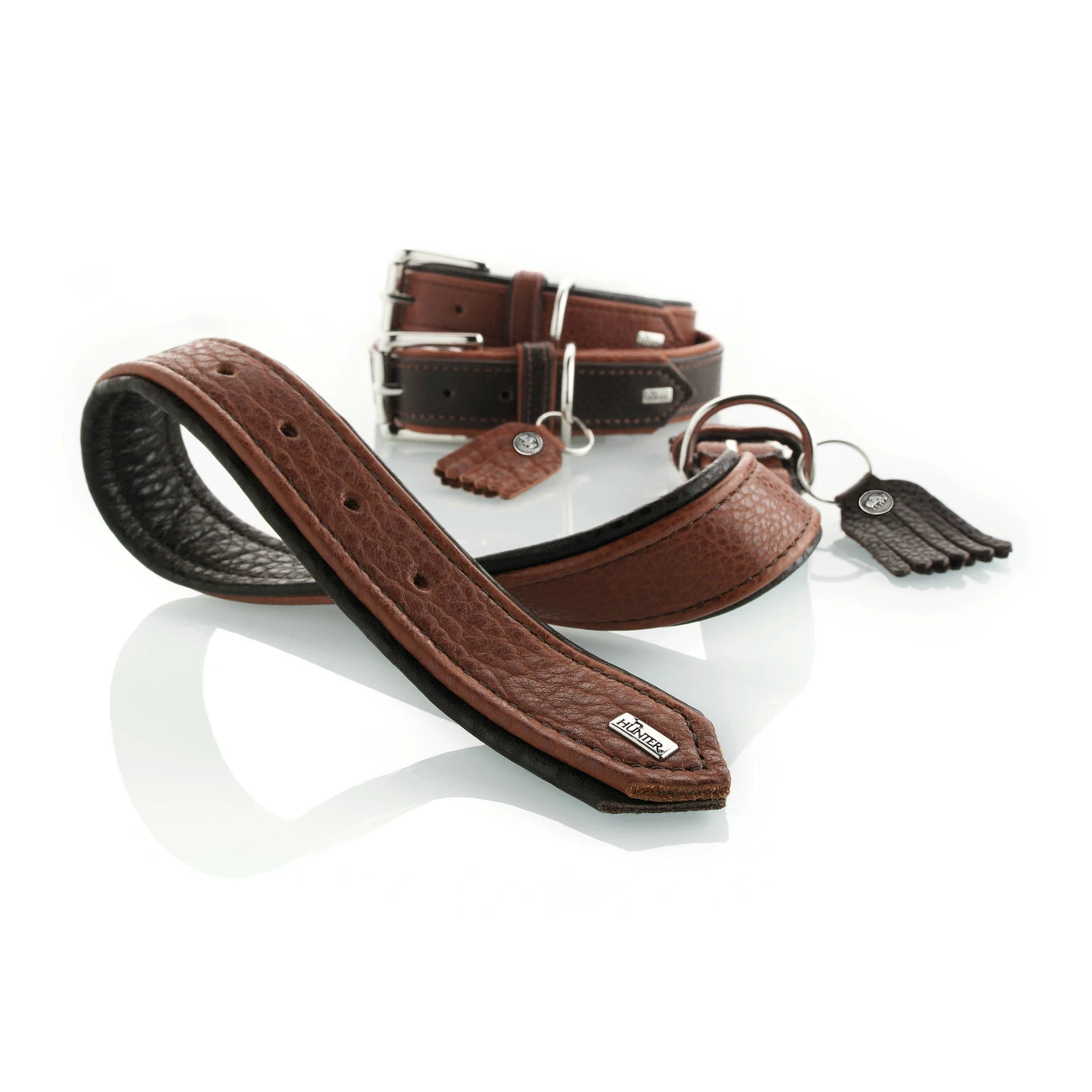 Hunter Halsband Cody Bisonleder 4 Hunter Halsband Cody Bisonleder – Bild 4