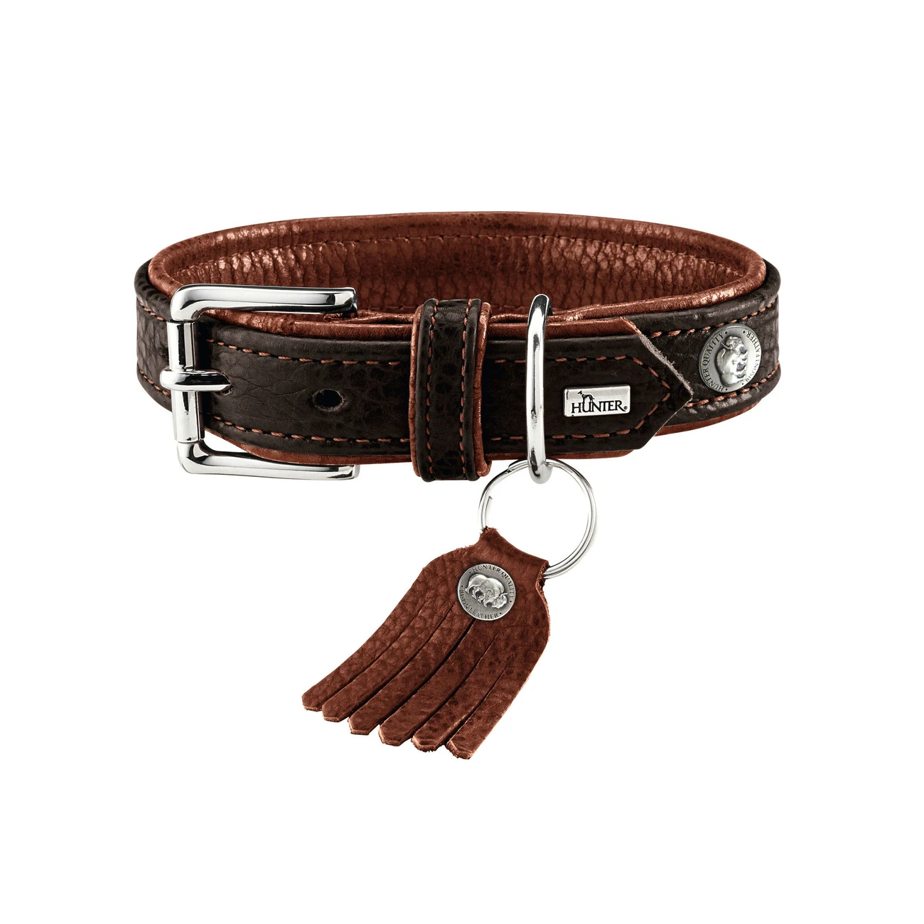 Hunter Halsband Cody Bisonleder 2 Hunter Halsband Cody Bisonleder – Bild 2