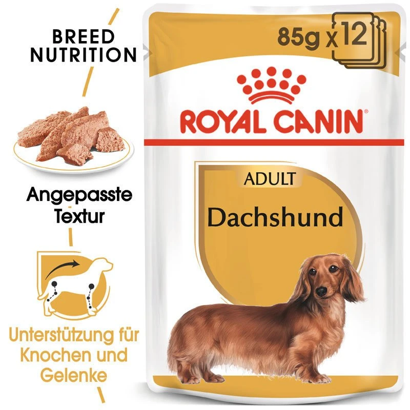 Royal Canin Dachshund Adult Hundefutter Nass Für Dackel 2 Royal Canin Dachshund Adult Hundefutter Nass Für Dackel – Bild 2