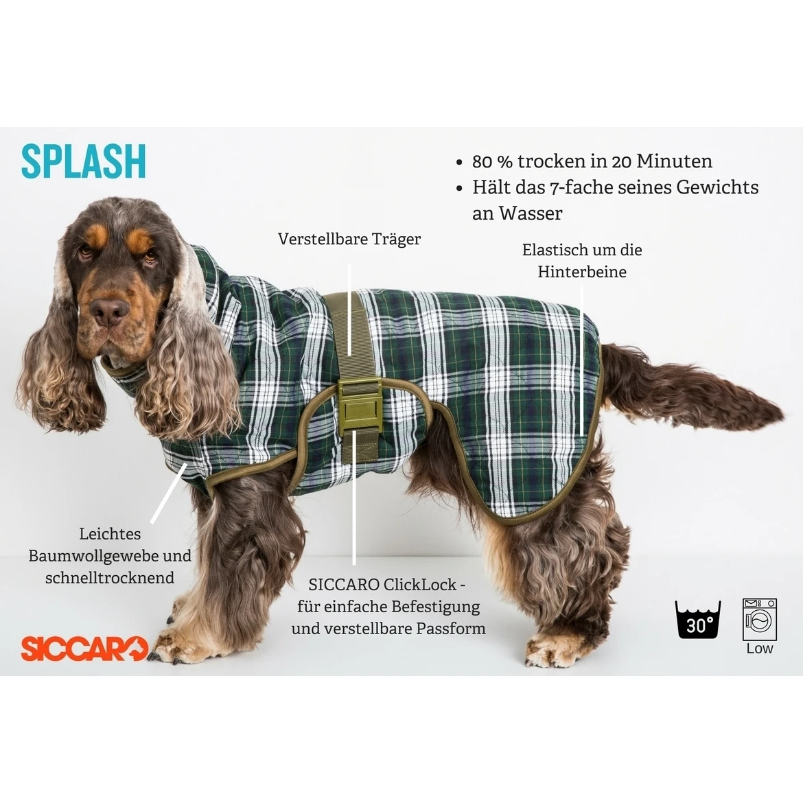 SICCARO Hundebademantel WetDog Splash 4 SICCARO Hundebademantel WetDog Splash – Bild 4