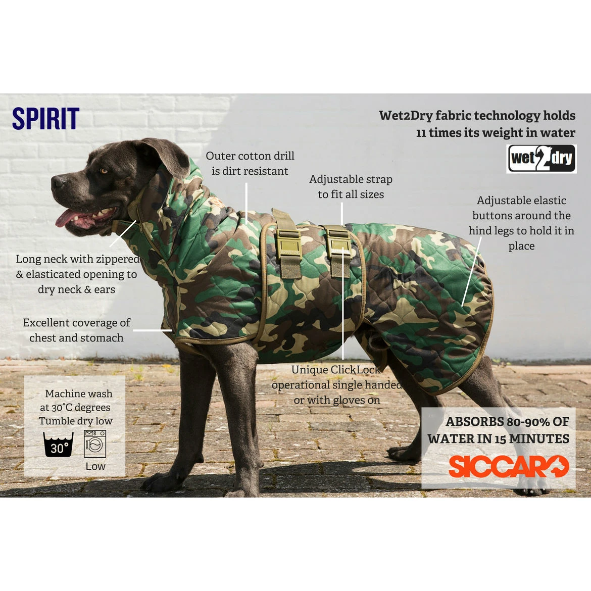 SICCARO Hundemantel WetDog Spirit 8 SICCARO Hundemantel WetDog Spirit – Bild 8