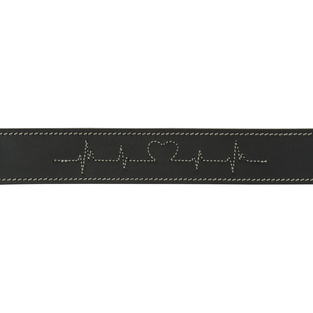 TRIXIE Rustic Fettleder-Hundehalsband Heartbeat 5 TRIXIE Rustic Fettleder-Hundehalsband Heartbeat – Bild 5