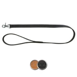 TRIXIE Rustic Fettleder Leine Heartbeat