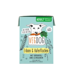 VEGDOG Adult Nassfutter Erbsen & Haferflocken