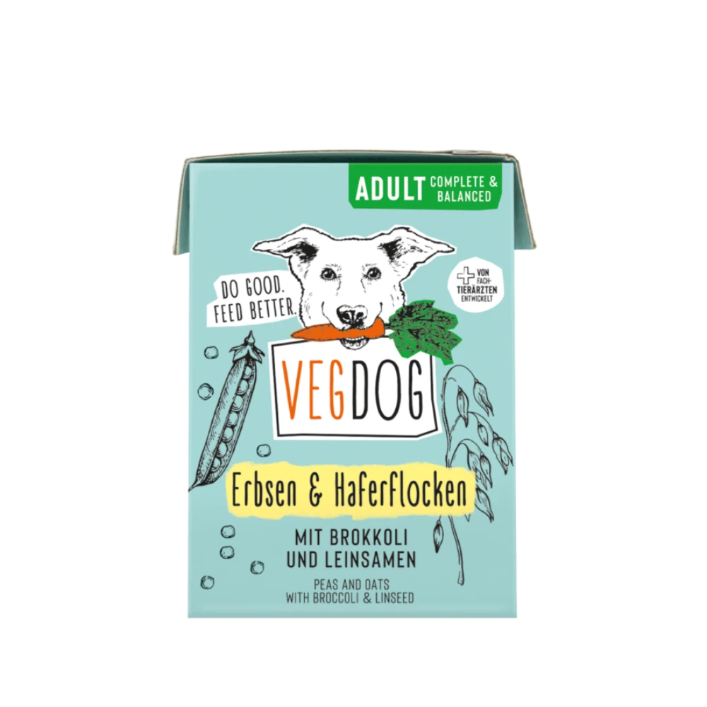 VEGDOG Adult Nassfutter Erbsen & Haferflocken 1 VEGDOG Adult Nassfutter Erbsen & Haferflocken