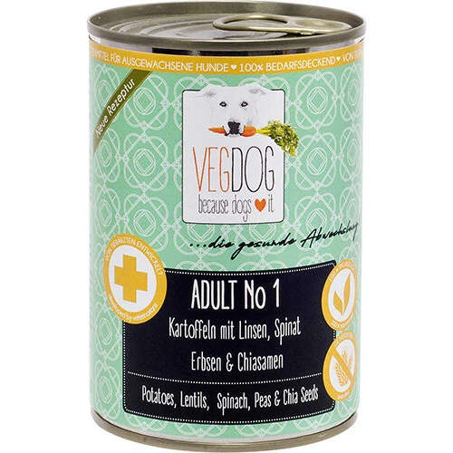 VEGDOG Adult No. 1 Veganes Hundefutter 1 VEGDOG Adult No. 1 Veganes Hundefutter