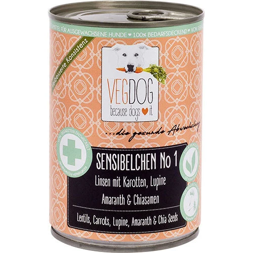 VEGDOG Sensibelchen No.1 Veganes Hundefutter 1 VEGDOG Sensibelchen No.1 Veganes Hundefutter