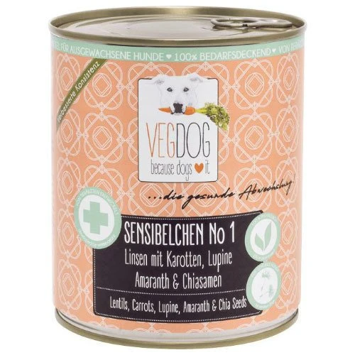 VEGDOG Sensibelchen No.1 Veganes Hundefutter 2 VEGDOG Sensibelchen No.1 Veganes Hundefutter – Bild 2