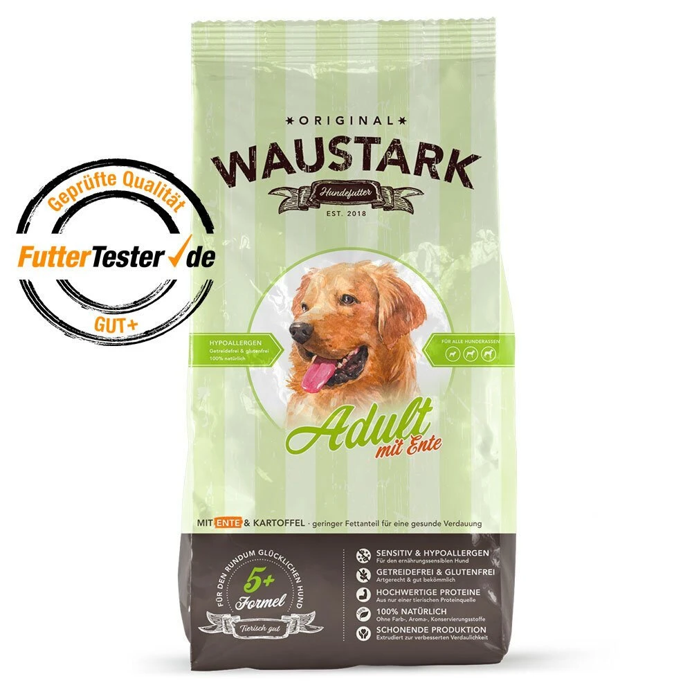 Waustark Hundefutter Mit Ente 1 Waustark Hundefutter Mit Ente